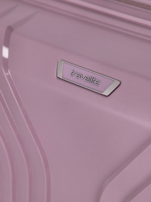 Travelite Ženski ružičasti putni kofer Travelite Elvaa 4w M Rosé