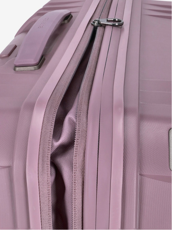 Travelite Set od tri ženska putna kofera u roza boji Travelite Elvaa 4w S,M,L Rosé