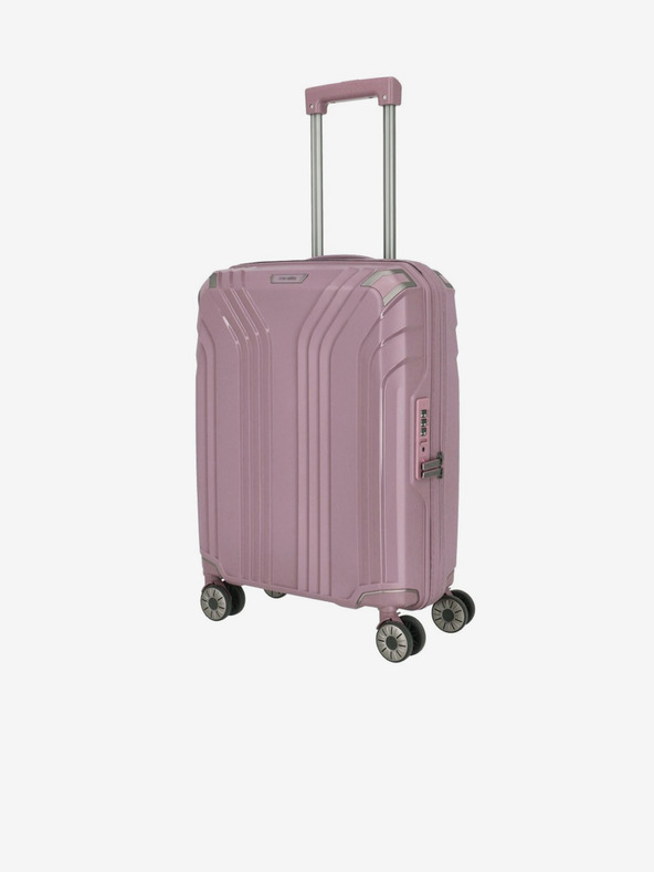 Travelite Set od tri ženska putna kofera u roza boji Travelite Elvaa 4w S,M,L Rosé