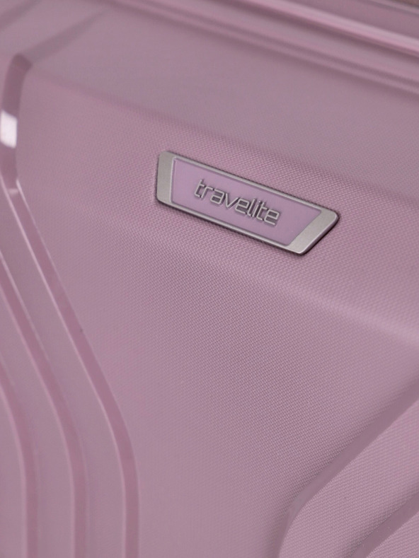 Travelite Set od tri ženska putna kofera u roza boji Travelite Elvaa 4w S,M,L Rosé