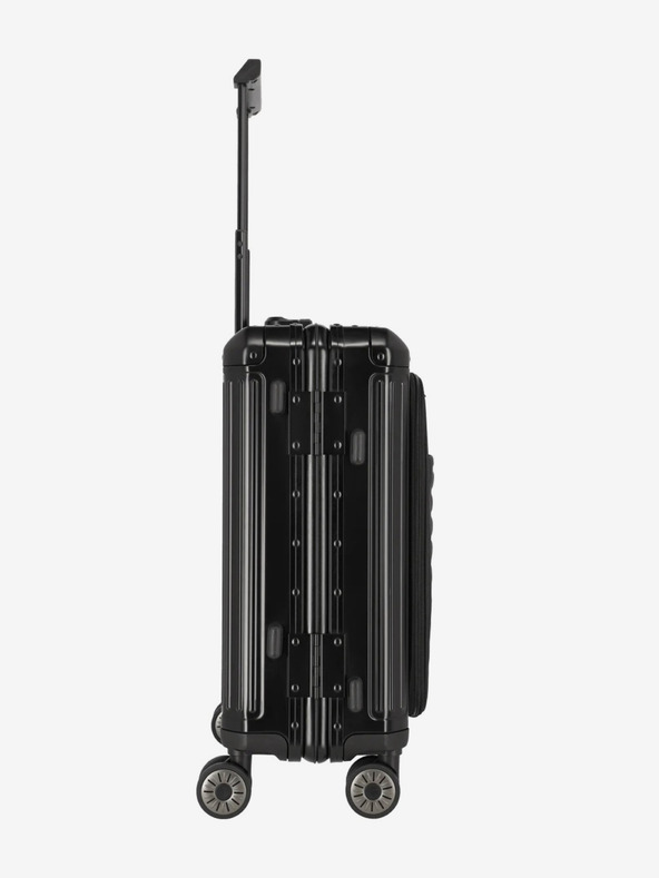 Travelite Crni putni kovčeg Travelite Next 4w S Prednji džep