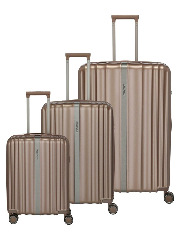 Travelite Set putnih kofera Travelite Paros 4w S,M,L Cappuccino