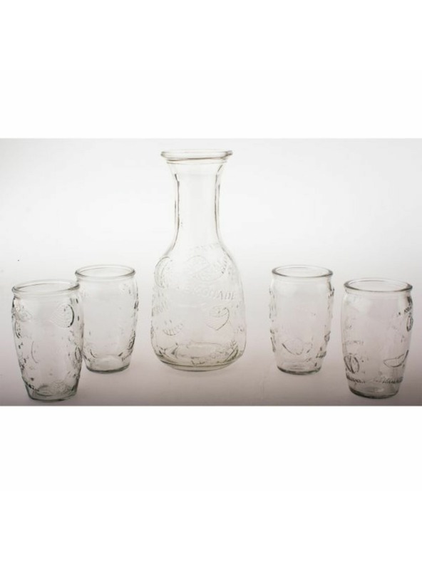 Casa de Engel Karafa sa 4 čaše prozirna, 0/8