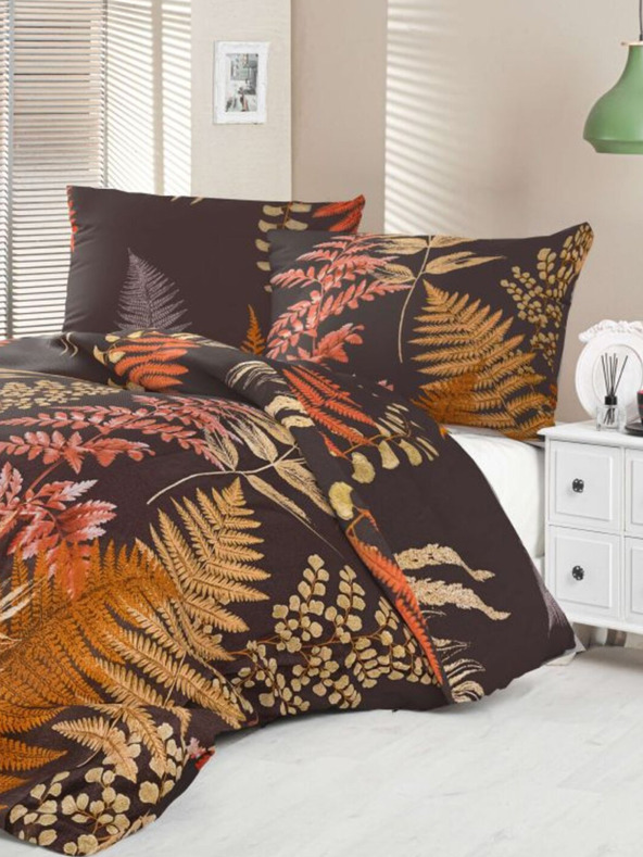 Kvalitex Satenska posteljina Luxury Collection 140x200, 70x90cm Paprat smeđa Kvalitex