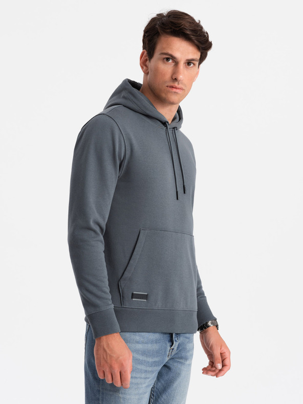 Ombre Clothing Muška pamučna hoodie dukserica BASIC s džepom Ombre Clothing