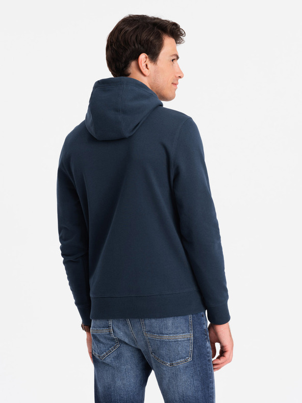Ombre Clothing Muška pamučna hoodie dukserica BASIC s džepom Ombre Clothing