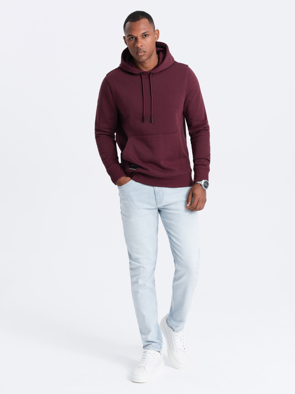 Ombre Clothing Muška pamučna hoodie dukserica BASIC s džepom Ombre Clothing