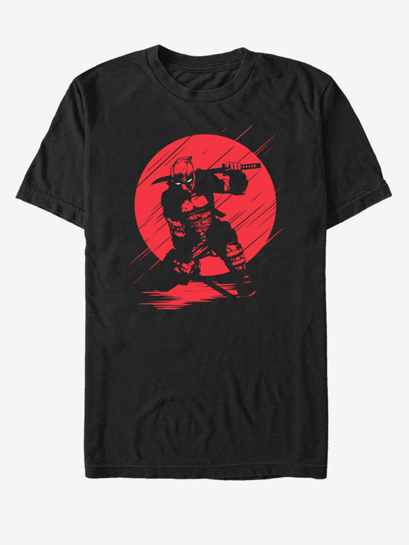 ZOOT.Fan Crna unisex majica kratkih rukava Marvel Silhouette Deadpool