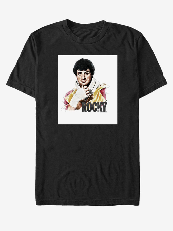 ZOOT.Fan Crna unisex majica ZOOT.Fan Rocky Pose