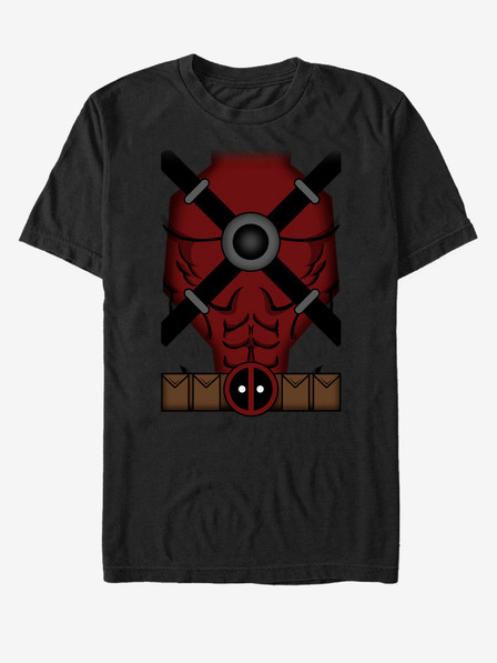 ZOOT.Fan Crna unisex majica s kostimom Marvel Deadpool