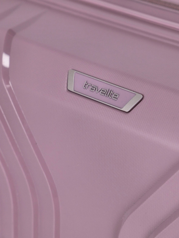 Travelite Ženski ružičasti putni kofer Travelite Elvaa 4w L Rosé