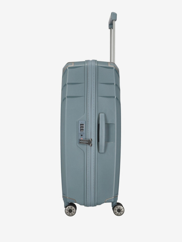 Travelite Sivo-plavi putni kofer Travelite Elvaa 4w L