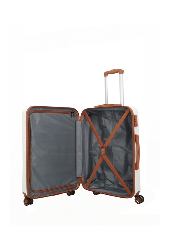 Travelite Kofer Travelite Bali M White/Cognac