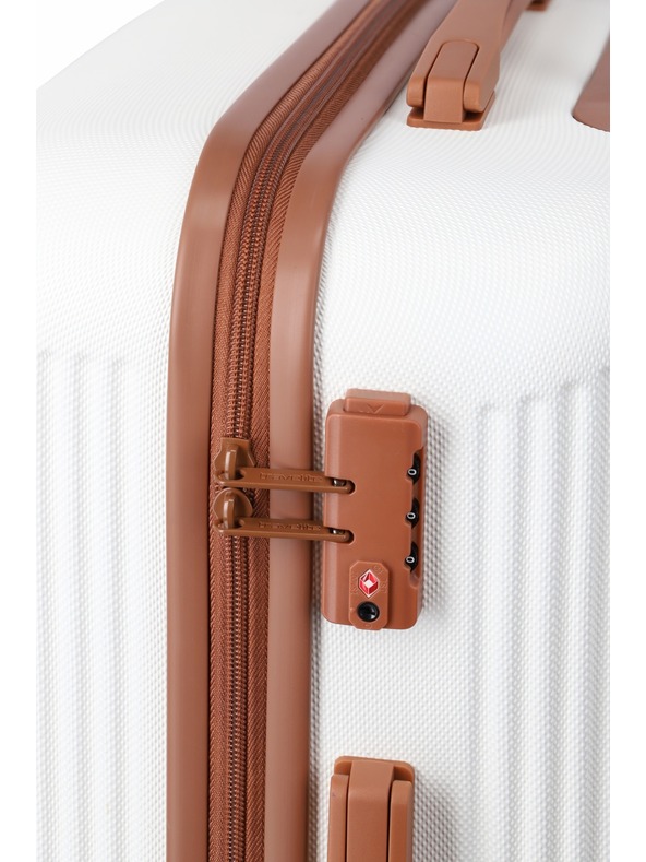 Travelite Kofer Travelite Bali M White/Cognac