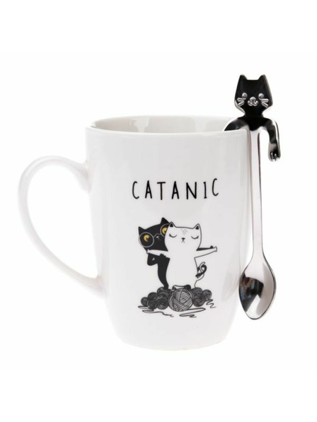 Casa de Engel Porculanska šalica s metalnom žlicom u kutiji, 320ml, 1/36