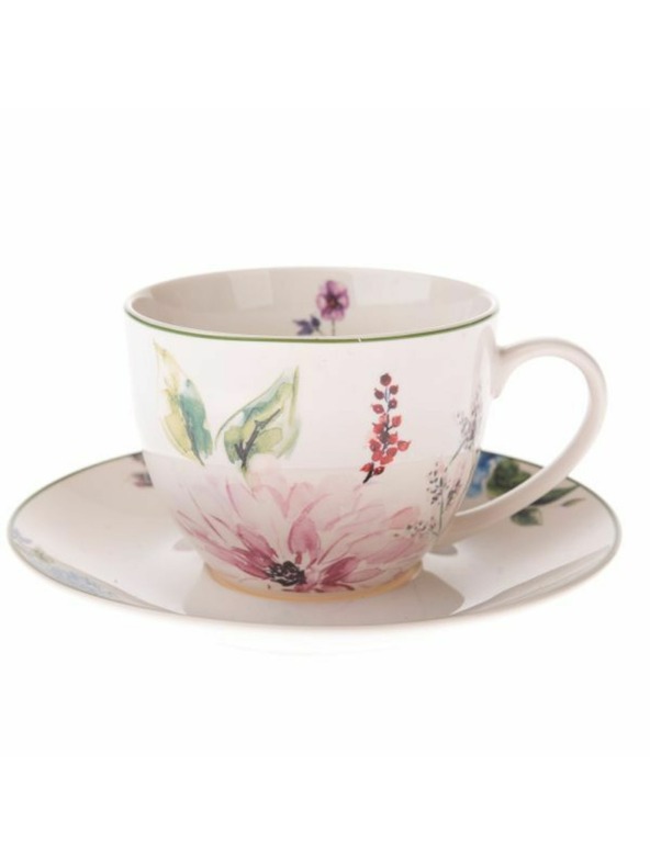 Casa de Engel Porculanska šalica s tanjurićem, 260ml, 6/36