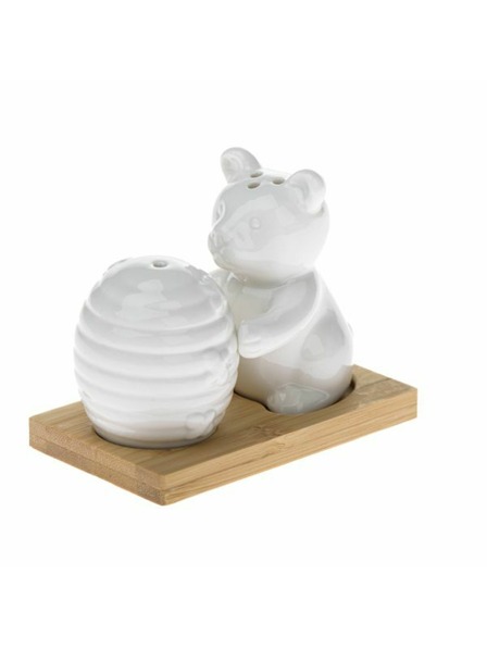 Casa de Engel Porculanska sol i papar na bambusovom pladnju - medo, 1/54