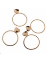 Casa de Engel Metalni prsteni za salvete - set 4kom, 12/72