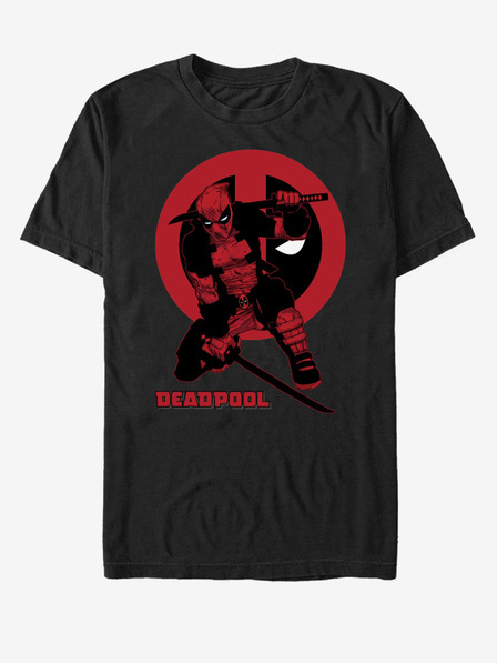ZOOT.Fan Crna unisex majica kratkih rukava Marvel Samurai Deadpool