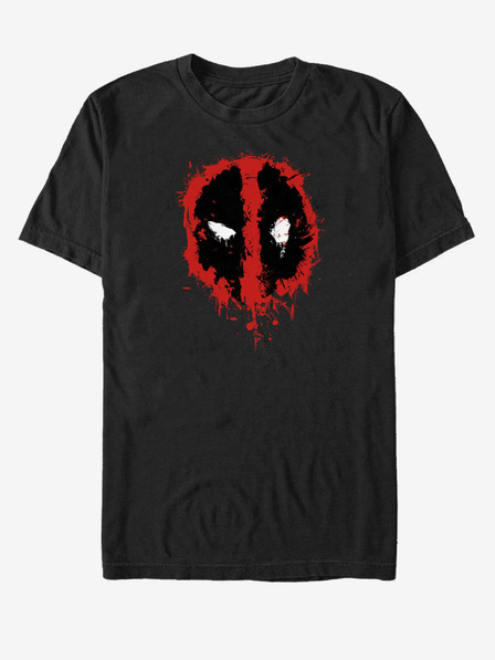 ZOOT.Fan Crna unisex majica kratkih rukava Marvel Deadpool Splatter Icon