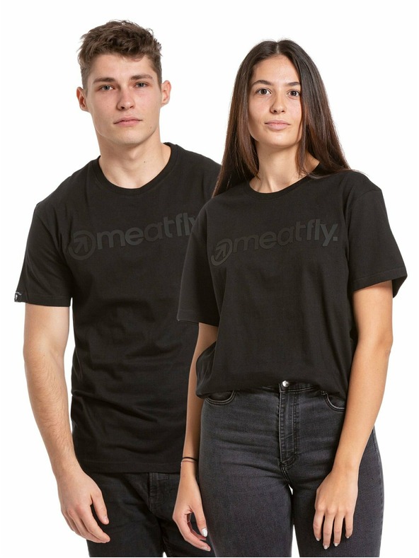 Meatfly Meatfly muška majica Joe Black/Black | Crna | Veličina S | 100% pamuk