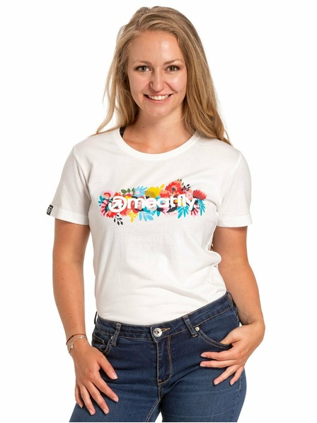 Meatfly Meatfly ženska majica Blossom White | Bijela | Veličina