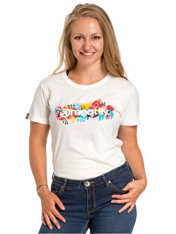 Meatfly Meatfly ženska majica Blossom White | Bijela | Veličina