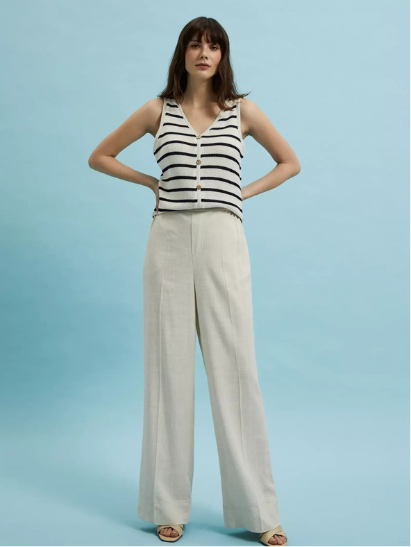 Moodo Moodo ženska majica bez rukava na pruge