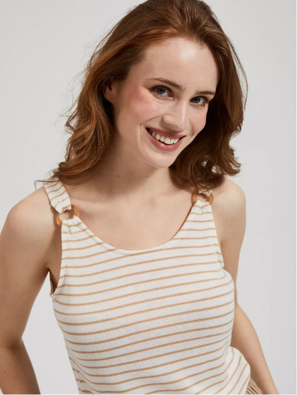 Moodo Ženska majica bez rukava na pruge