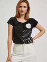 Moodo Moodo ženska majica kratkih rukava na točkice