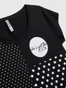 Moodo Moodo ženska majica kratkih rukava na točkice