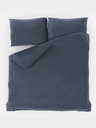 Kvalitex Satenska francuska posteljina LUXURY COLLECTION 1+2, 220x200, 70x90cm tamno siva