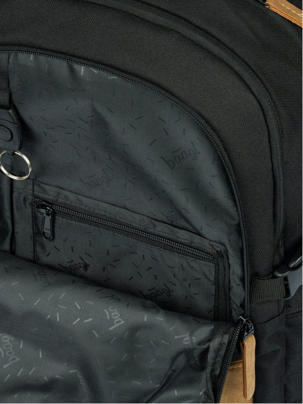 BAAGL  Baagl Skate Darkness sivi školski ruksak