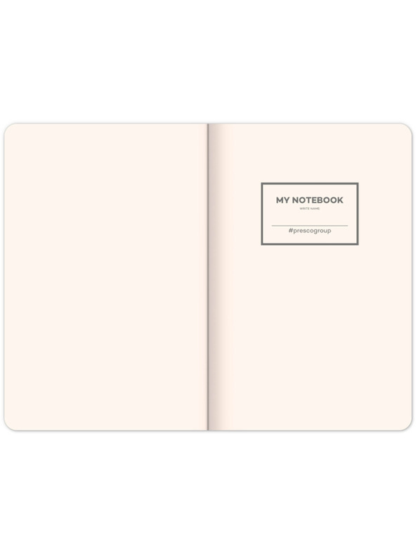 NOTIQUE NOTIQUE Notes Velvet Typo, podstavljeno, 13 × 21 cm BAAGL