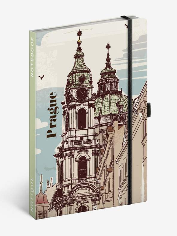 NOTIQUE NOTIQUE Notes Prag, crte, 13 x 21 cm