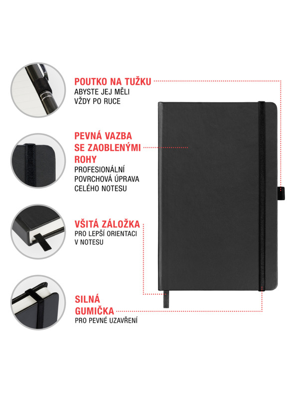 NOTIQUE NOTIQUE Bilješke eukaliptus, podstavljene, 13 x 21 cm BAAGL