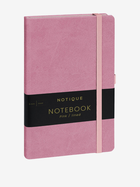 NOTIQUE NOTIQUE Bilješke Ružičaste, crte, 13 x 21 cm