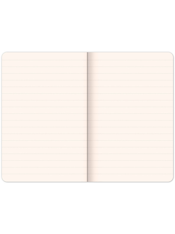 NOTIQUE NOTIQUE Notes Flamingo baršun, podstavljeno, 13 x 21 cm BAAGL