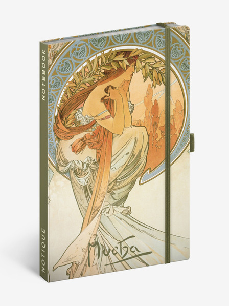 NOTIQUE NOTIQUE Notes Alfons Mucha – Poezija, u crte, 13 x 21 cm