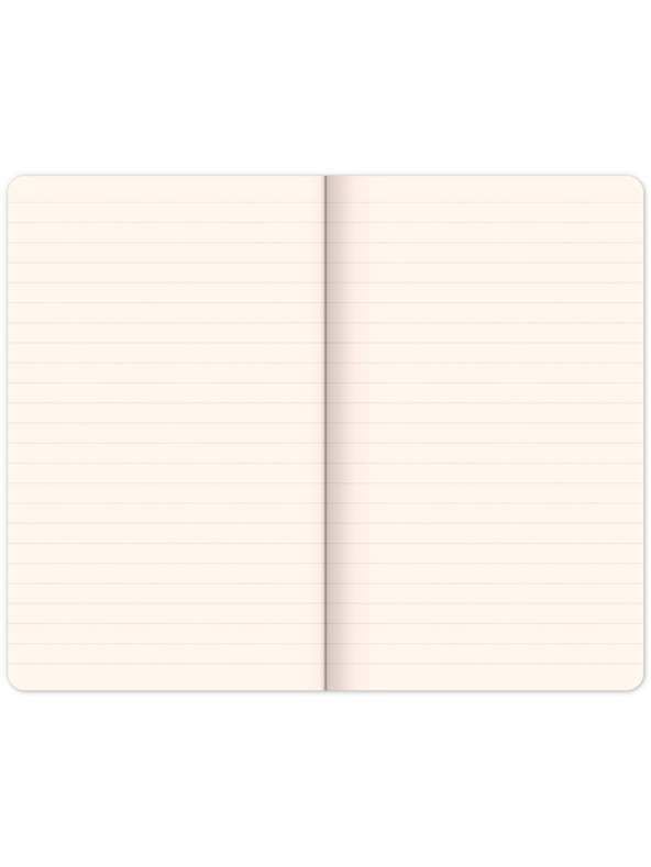 NOTIQUE NOTIQUE Notes Ružičasta slika, crte, 13 x 21 cm BAAGL