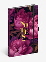 NOTIQUE NOTIQUE Bilješke Ljubičasti cvjetovi, crte, 13 x 21 cm