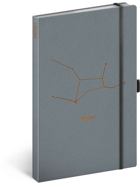 NOTIQUE NOTIQUE Notes Zodiac Virgo, crte, 13 x 21 cm