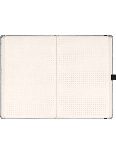 NOTIQUE NOTIQUE Notes Balacron, srebro, točkasto, 15 x 21 cm