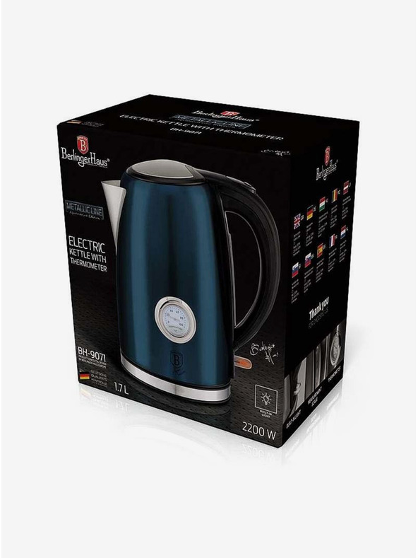 Berlingerhaus Ekspres lonac 1,7 l s termometrom Aquamarine Metallic Line BERLINGERHAUS