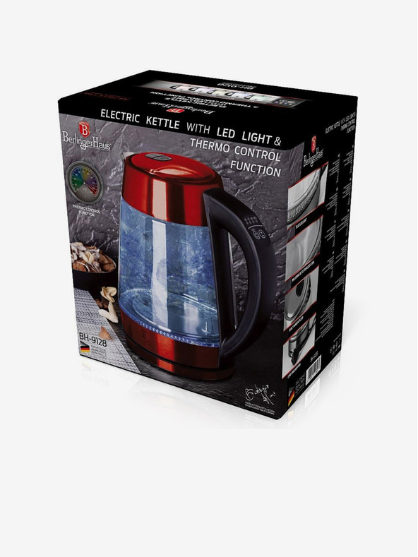 Berlingerhaus Ekspres lonac 1,7 l s podešavanjem temperature Burgundy Metallic Line BERLINGERHAUS