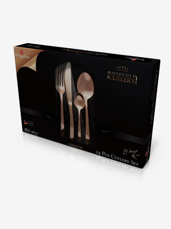 Berlingerhaus Set nehrđajućih pribora 24 kom mirror BERLINGERHAUS Rosegold Metallic Line
