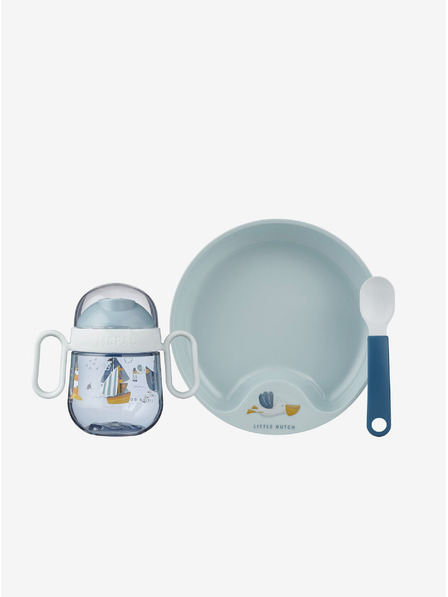 Mepal Dječji blagovaonski set od tri dijela u plavoj boji Mepal Mio