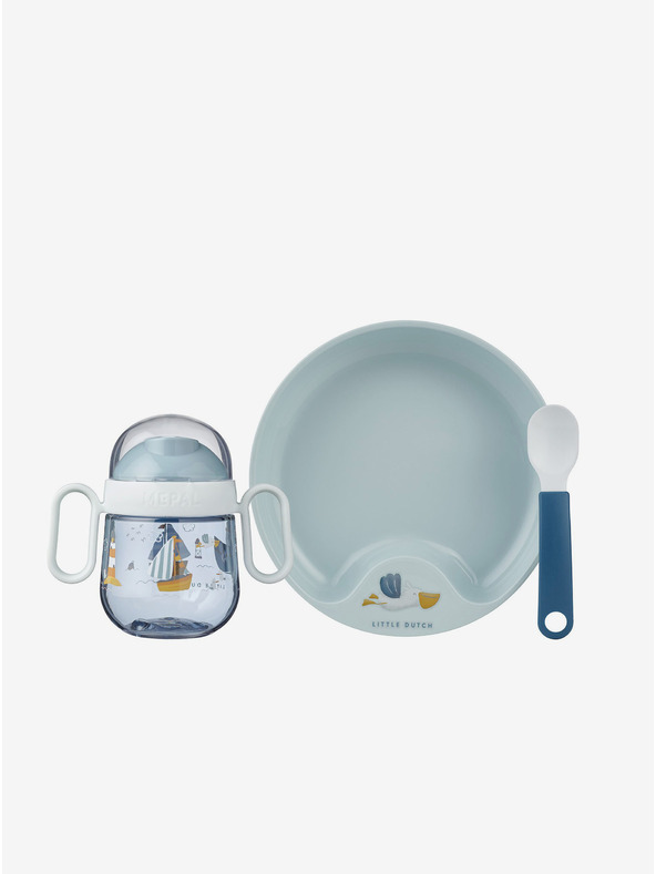 Mepal Dječji blagovaonski set od tri dijela u plavoj boji Mepal Mio