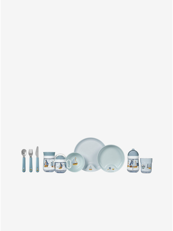 Mepal Dječji blagovaonski set od tri dijela u plavoj boji Mepal Mio