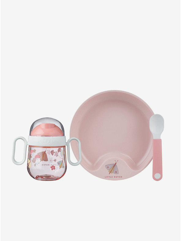 Mepal Dječji set za jelo od tri dijela u ružičastoj boji Mepal Mio